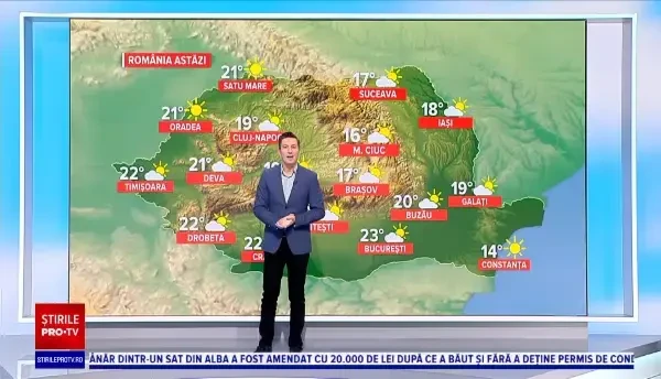 Vremea va fi mai caldă în toată țara. Unde vor fi cele mai ridicate temperaturi