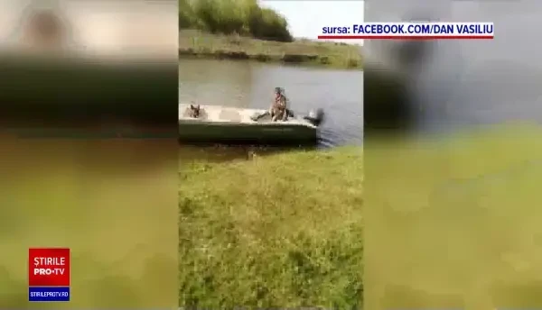 Un tată și fiul său, amenințați cu un pistol de paznicul unei ferme piscicole din Delta Dunării