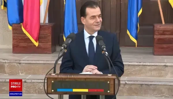 Premierul Ludovic Orban face declarații de presă la Institutul Cantacuzino