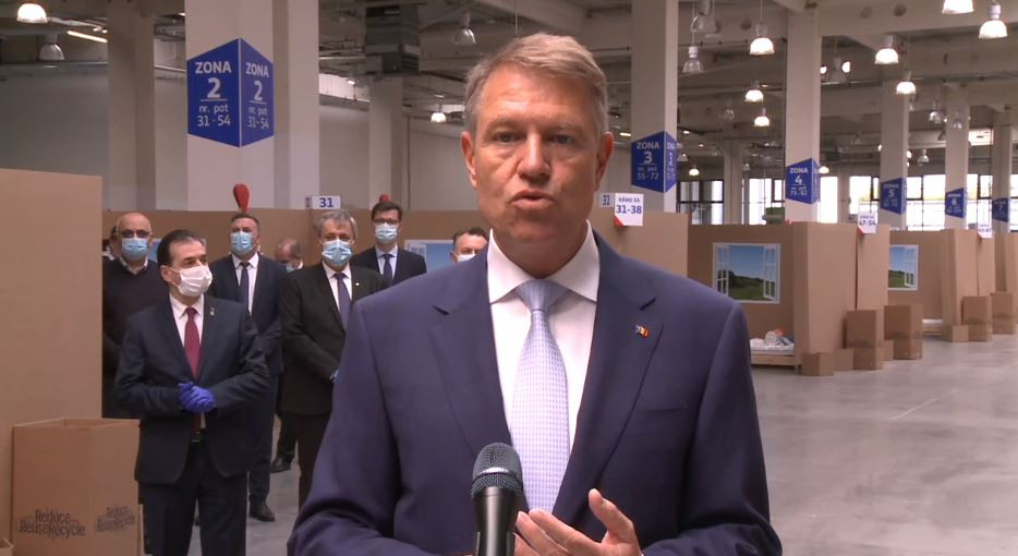 Mesajul lui Iohannis după ce a vizitat Unitatea de Suport Medical "Bucureştii Noi"