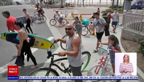 Peste 1 milion de oameni cu Covid-19 în SUA. Guvernator California: "Virusul nu-şi ia weekenduri libere"