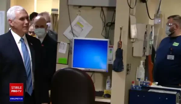 VIDEO. Vicepreședintele SUA a încălcat regulile unui spital și a refuzat să poarte mască