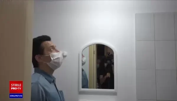 Imagini cu distrugerile provocate de cei cazați într-un centru de carantină din Galați