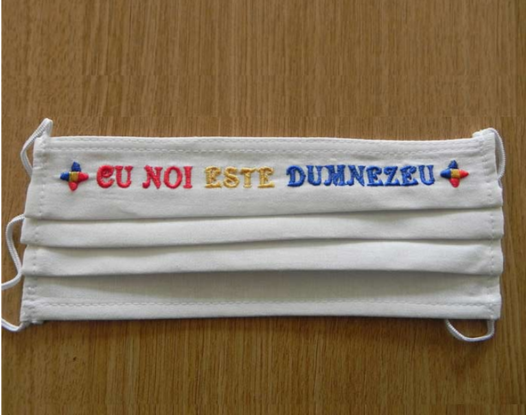 O mănăstire din Dobrogea vinde online măști de protecție cu mesaje creștine. C&acirc;t costă una