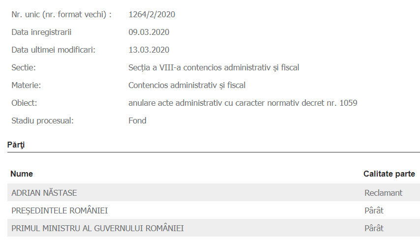 Adrian Nastase, proces