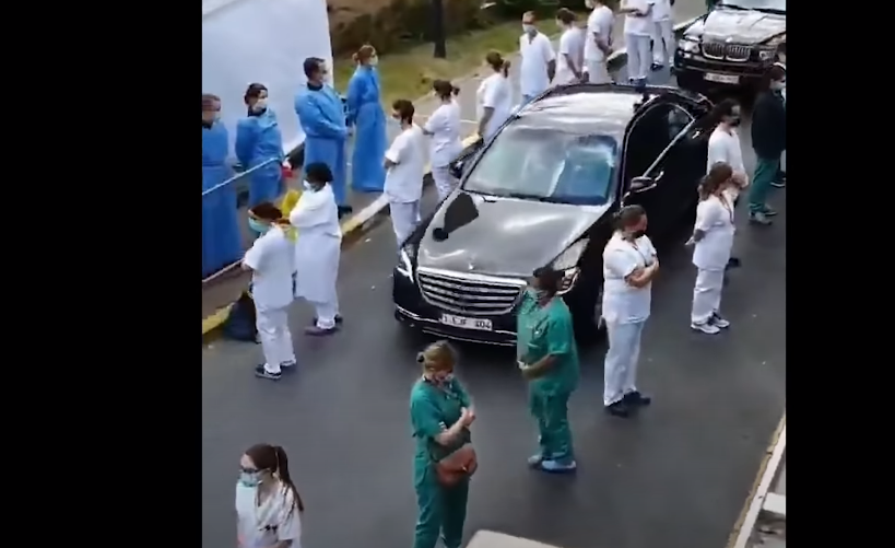 Gest fără precedent la un spital. Medicii s-au întors cu spatele la prim-ministru. VIDEO