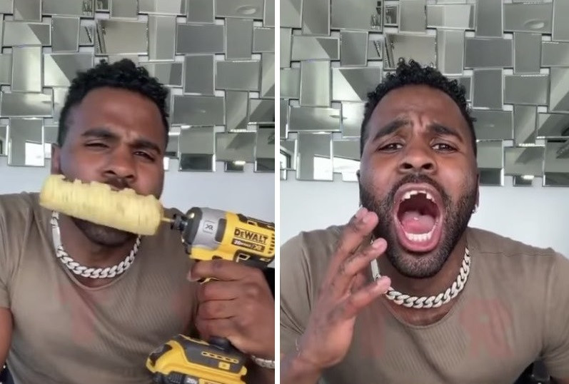 VIDEO. Jason Derulo a rămas fără dinți în timpul unei provocări de pe Tik Tok