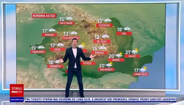 Vremea azi, 24 mai. Se răcește simțitor. Unde va ploua cel mai mult