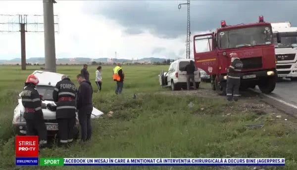 Accident violent pe DN1. Unde se duceau oamenii