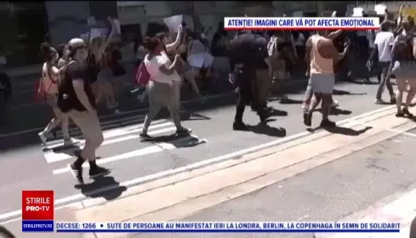 Incendii, ciocniri şi tiruri cu gaze lacrimogene în faţa Casei Albe