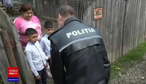 Surpriză pentru un copil din Rădăuți. Cum a devenit polițist pentru o zi