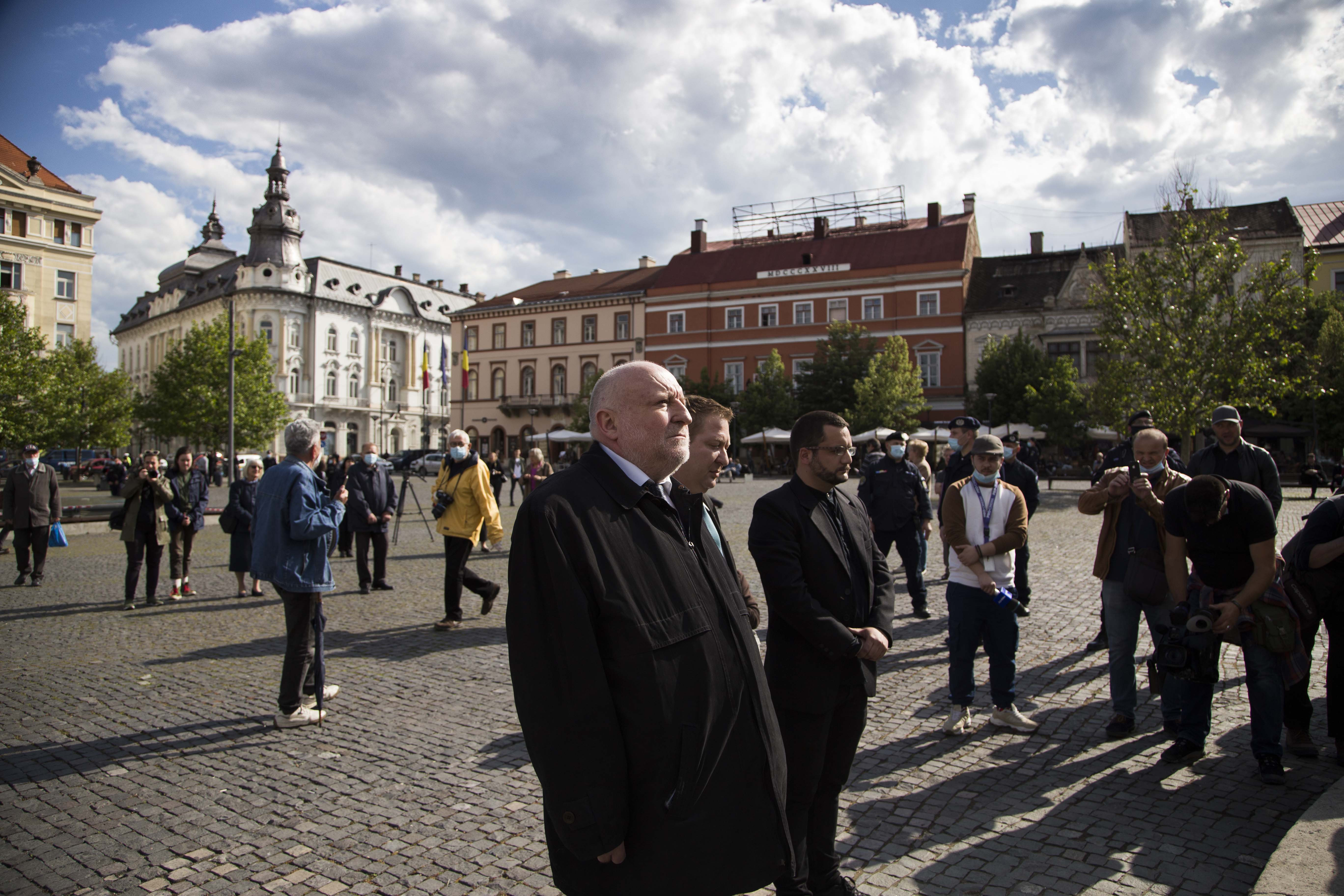 Matis Jeno paticipă la o ceremonie, la 100 de ani de la semnarea Tratatului de la Trianon, la Cluj-Napoca
