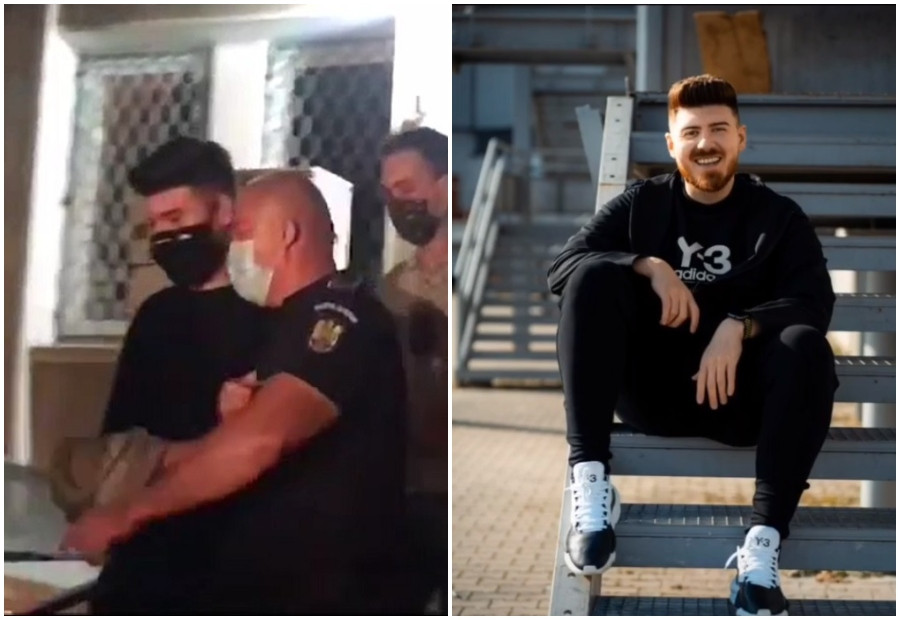 Mesajul vloggerului "Colo" înainte să fie reținut de polițiști: "Supărat, revoltat, și-mi vine să mor"