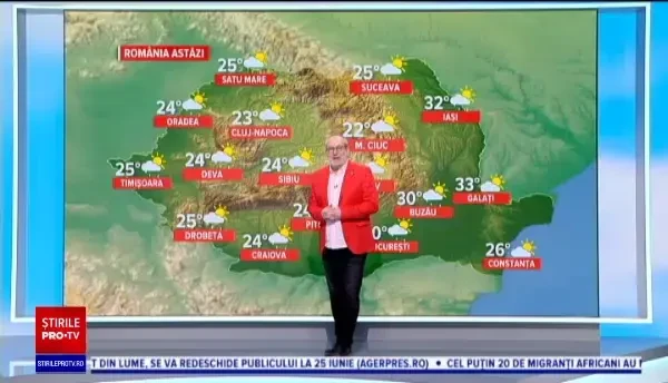 Vreme la extreme. Temperaturi de 34 de grade, dar și ploi și vijelii