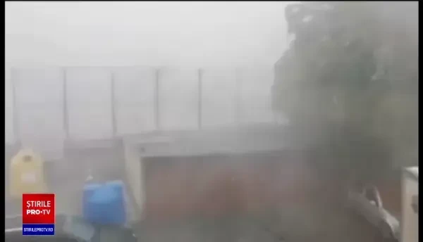 Vijelia a făcut prăpăd în Galați. Zeci de solarii au fost distruse în urma furtunii