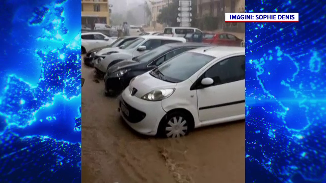Haos în capitala insulei Corsica, din cauza ploilor torențiale