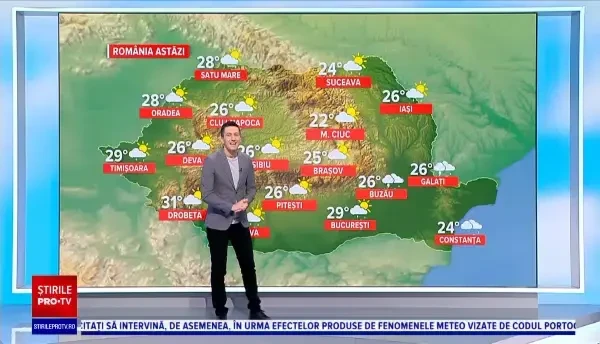 Vremea azi, 14 iunie. Zonele lovite de ploi vijelii şi grindină. Prognoza pentru zilele următoare