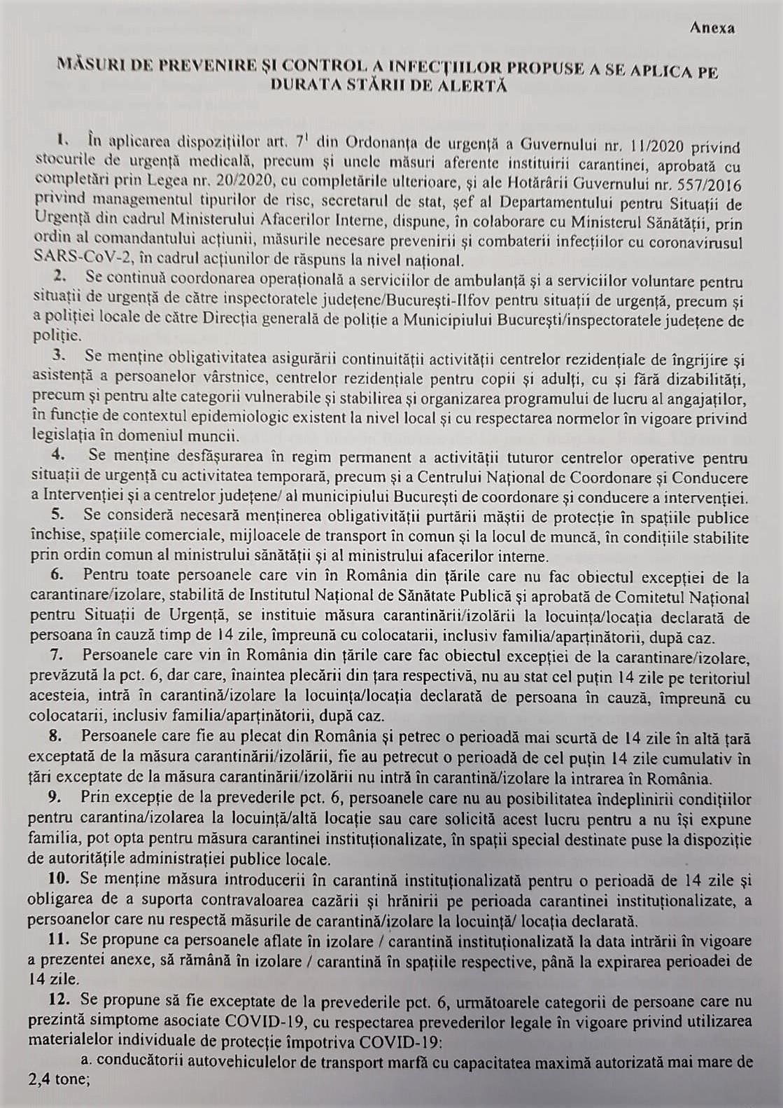 stare de alerta 17 iunie