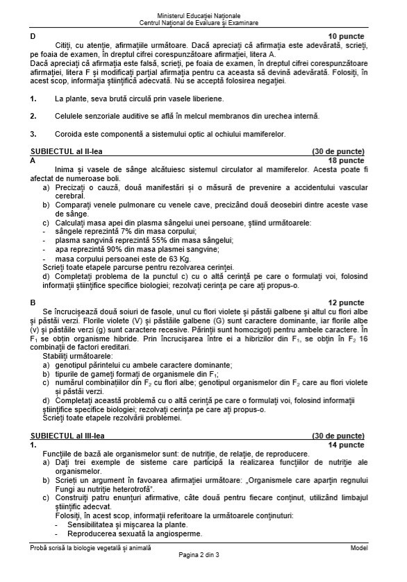 Biologie Vegetala - 1