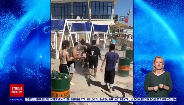 VIDEO. Bătaie generală în Vama Veche. Mai mulți tineri şi-au împărţit pumni şi picioare pe plajă