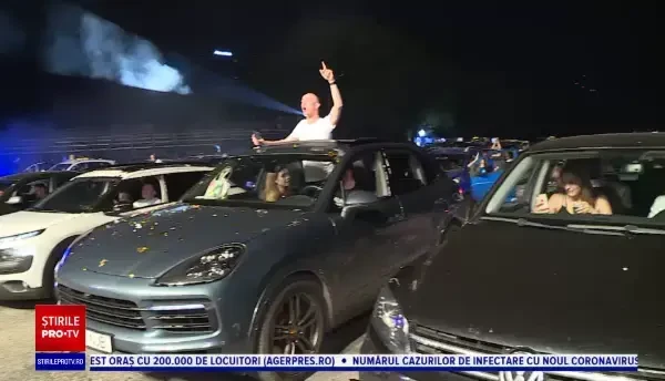 Concert drive-in în Capitală. Irina Rimes: „Mă gândeam cum o să fie să cânt la maşini”