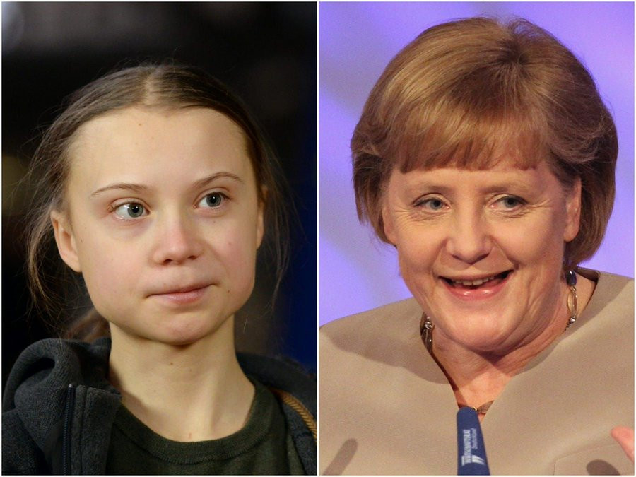 Greta Thunberg: Angela Merkel a stat la coadă pentru a-și face o poză cu mine ca să „arate bine”