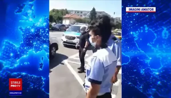 Anchetă la Bacău. Un polițist care nu purta mască a încătușat un șofer de autobuz fără mască