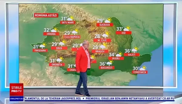 Vremea azi, 6 iulie. Unde se vor resimți 40 de grade și unde vor apărea vijelii
