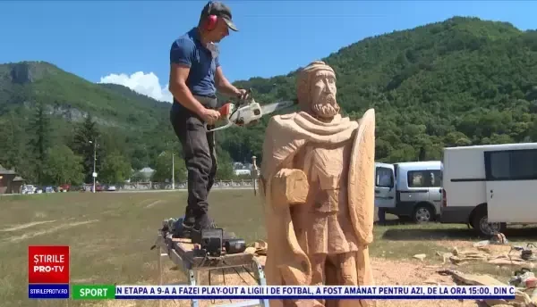 Parc tematic la Polovragi. Mai mulți sculptori au pus în scenă o aşezare de pe vremea dacilor