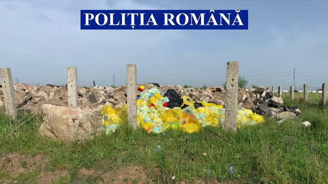 Risc biologic uriaș. Sute de tone de materiale sanitare periculoase provenite de la spitale, abandonate pe câmp