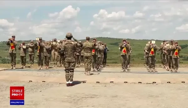 Ceremonie importantă la poligonul de la Cincu, cu ocazia înființării Corpului Multinaţional Sud-Est