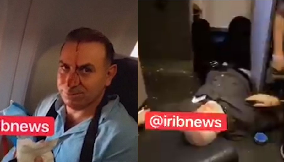 VIDEO. Pasageri răniți la bordul unui avion de linie iranian. Acuzații la adresa Israelului