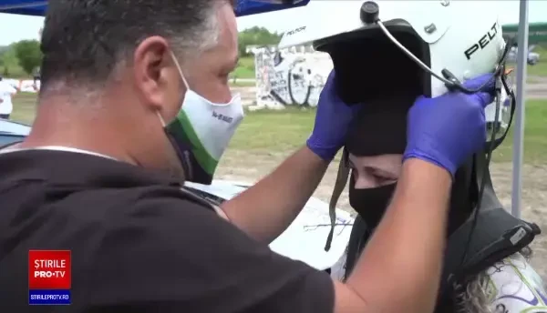 Surpriză neașteptată pentru personalul medical din Sibiu. Au fost copiloți de raliu pentru o zi