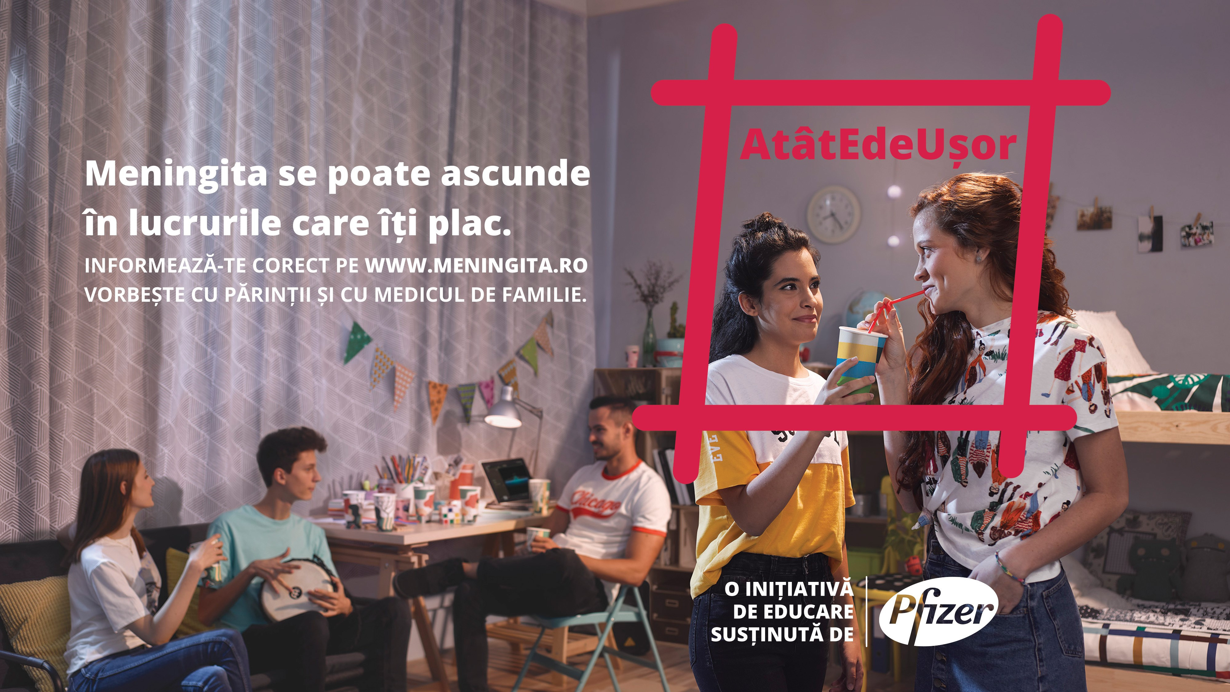 (P) Tuio și Pfizer lansează o campanie de educare a tinerilor și părinților despre pericolul meningitei meningococice