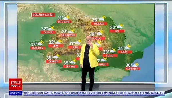 Vremea azi, 31 iulie 2020. Prognoza pentru București și țară. Zi caniculară şi stres termic accentuat