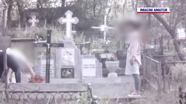 Caz inedit la Iași. Ce făcea o femeie în cimitir, împreună cu fiica ei de 10 ani