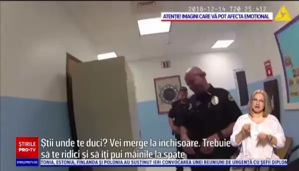 Scene halucinante în SUA. Copil de 8 ani, încătușat și arestat, după ce a lovit o profesoară