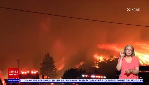 Mii de hectare de vegetație ard necontrolat în California. Pompierii au scăpat situația de sub control