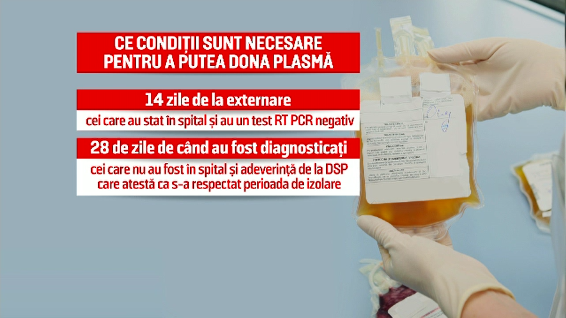 Autoritățile din Iași oferă 500 de lei persoanelor vindecate de Covid-19 care donează plasmă