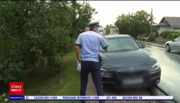 Val de accidente în Dâmbovița, după o furtună. Șoferii implicați au făcut aceeași greșeală