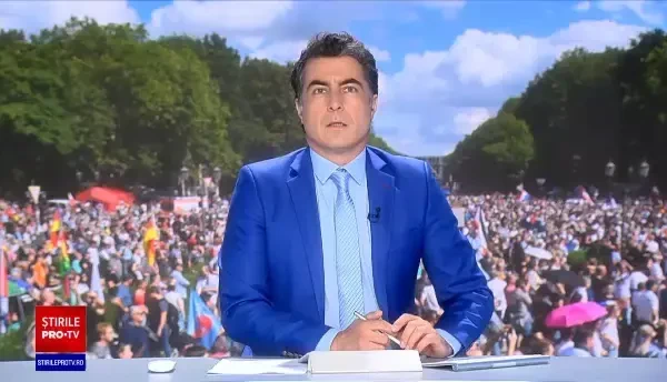 Manifestație ”anticorona” de la Berlin, dispersată de poliție pentru că cei 18.000 de participanți nu păstrau distanța