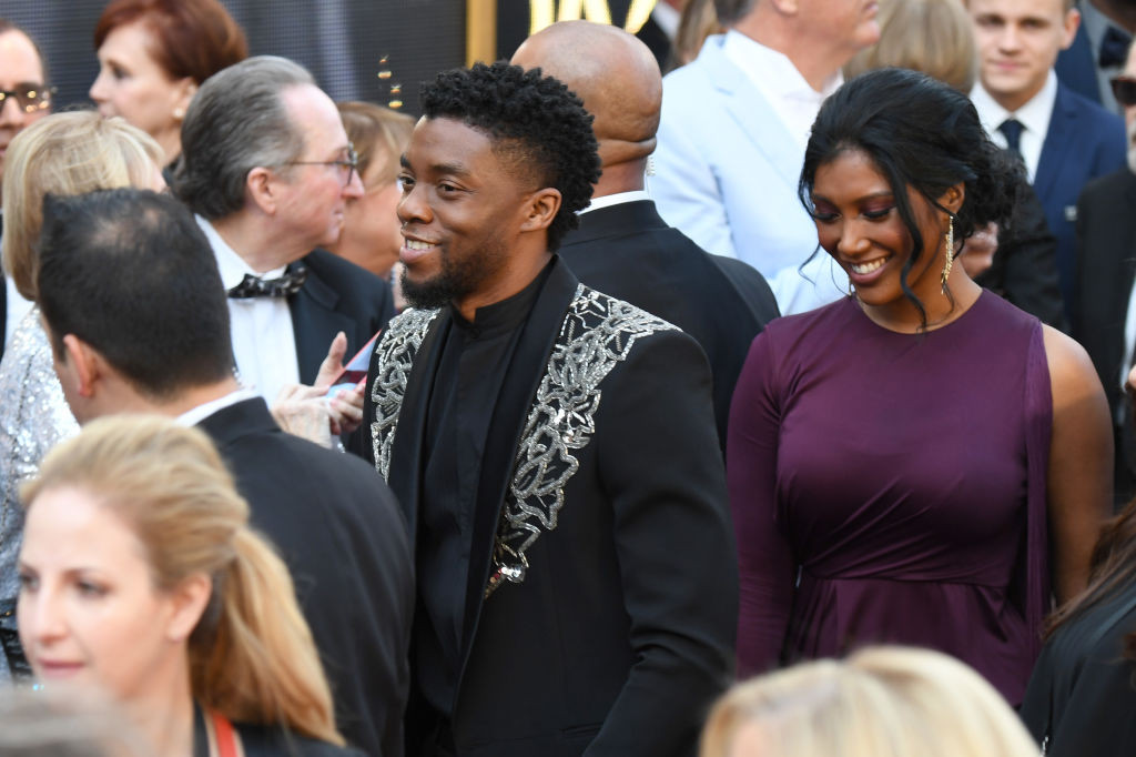Chadwick Boseman si partenera sa
