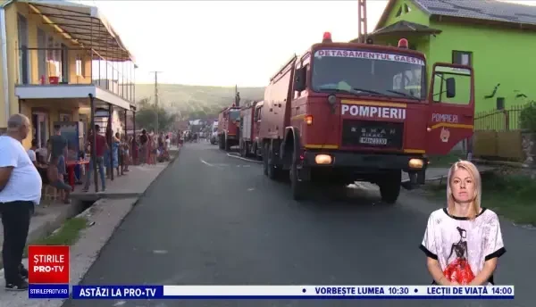 Casa unei familii din Dâmbovița a fost distrusă de flăcări în doar 10 minute