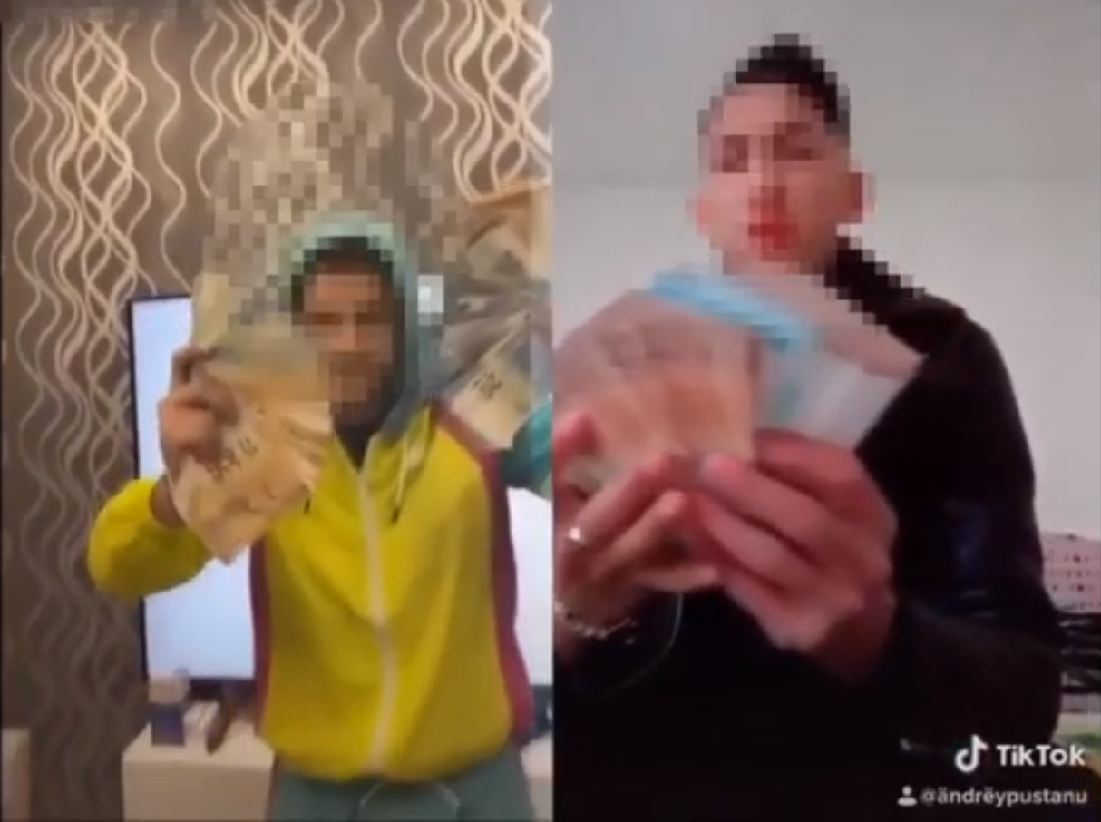 VIDEO. Traficanți de droguri din Italia, prinși după ce s-au lăudat pe TIkTok cu averea obținută