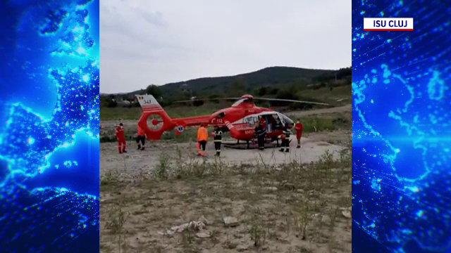 Dus cu elicopterul la spital, după ce a căzut de la mare înălțime. Cum a fost găsit