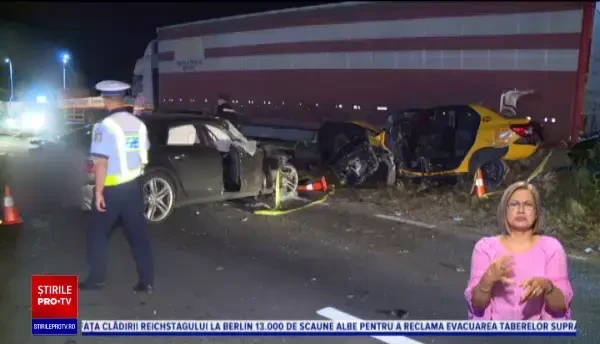 Accident de circulație în județul Ilfov. Trei persoane au fost grav rănite
