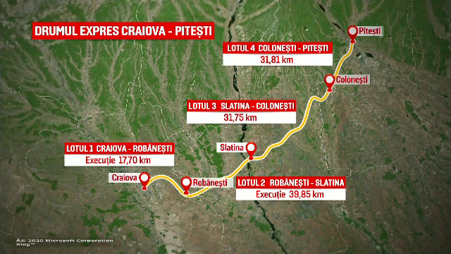 Contractul pentru ultimele tronsoane ale drumului expres Piteşti-Craiova, semnat miercuri
