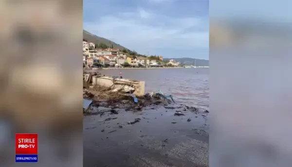 Insula Kefalonia, devastată de uraganul Ianos. Localnicii au rămas 2 zile fără apă și curent
