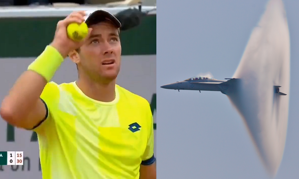 VIDEO. Momentul în care un avion sparge bariera sunetului deasupra Parisului