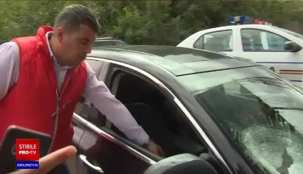 Decizia luată de șoferul a cărui soție a fost rănită de un bolovan pe Defileul Jiului